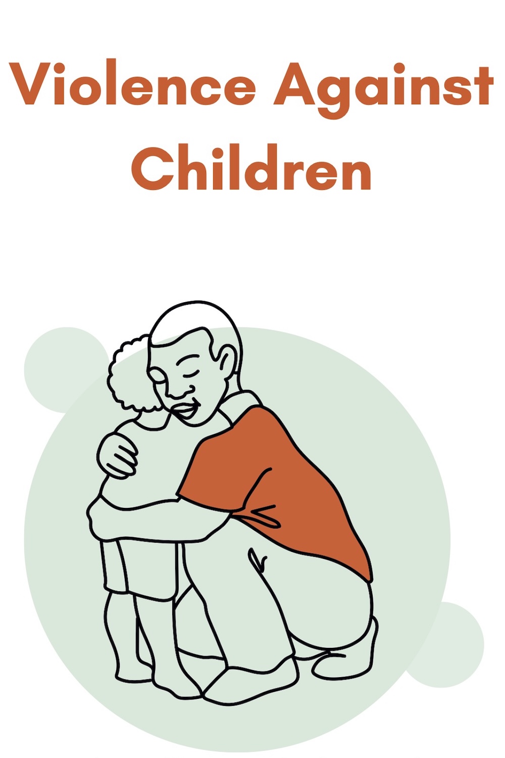 Cover of the English language booklet on Violence against children.
