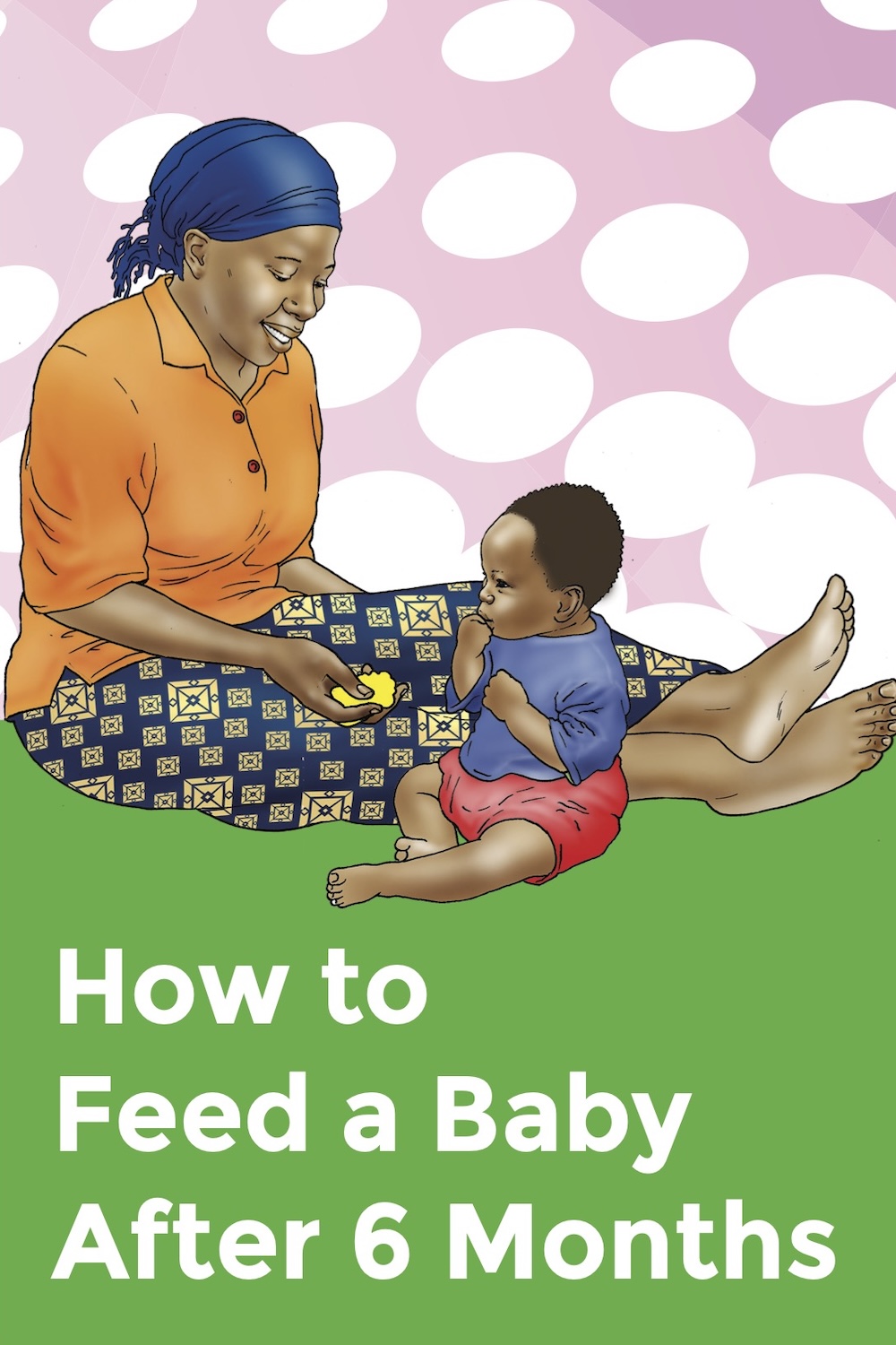 Front cover of the Feeding your Baby after six months brochure.